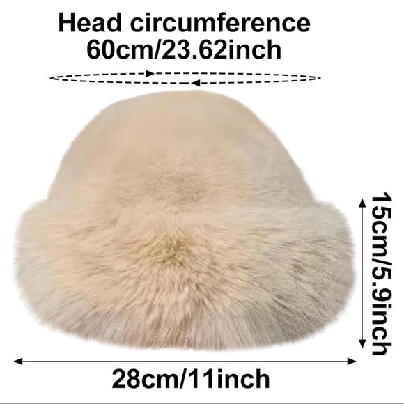 Gray Faux Fur Winter Hat – Soft & Warm Russian Style - Picture 9 of 9